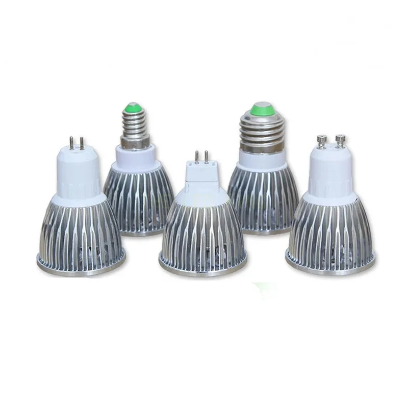 Фото Светодиодная лампа высокой мощности GU10 9W 12W 15W lampara 220V E27 E14 MR16 12v LED de alta potencia luz caliente/blanco Светодиодная лампа Downlight №2