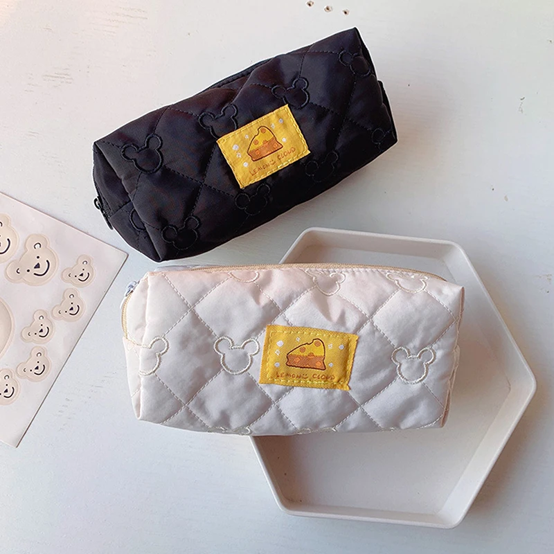 

1PC Travel Large-capacity Storage Bag Makeup Bag Pencil Bag Pen Case 17.5*6.5*8cm Cute Japanese Makeup Brushes Bag