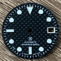 watch accessories dial waffle check black c3 green luminous for abalone skx007 mm nh3636 movement dial 28 5mm mens watch mod