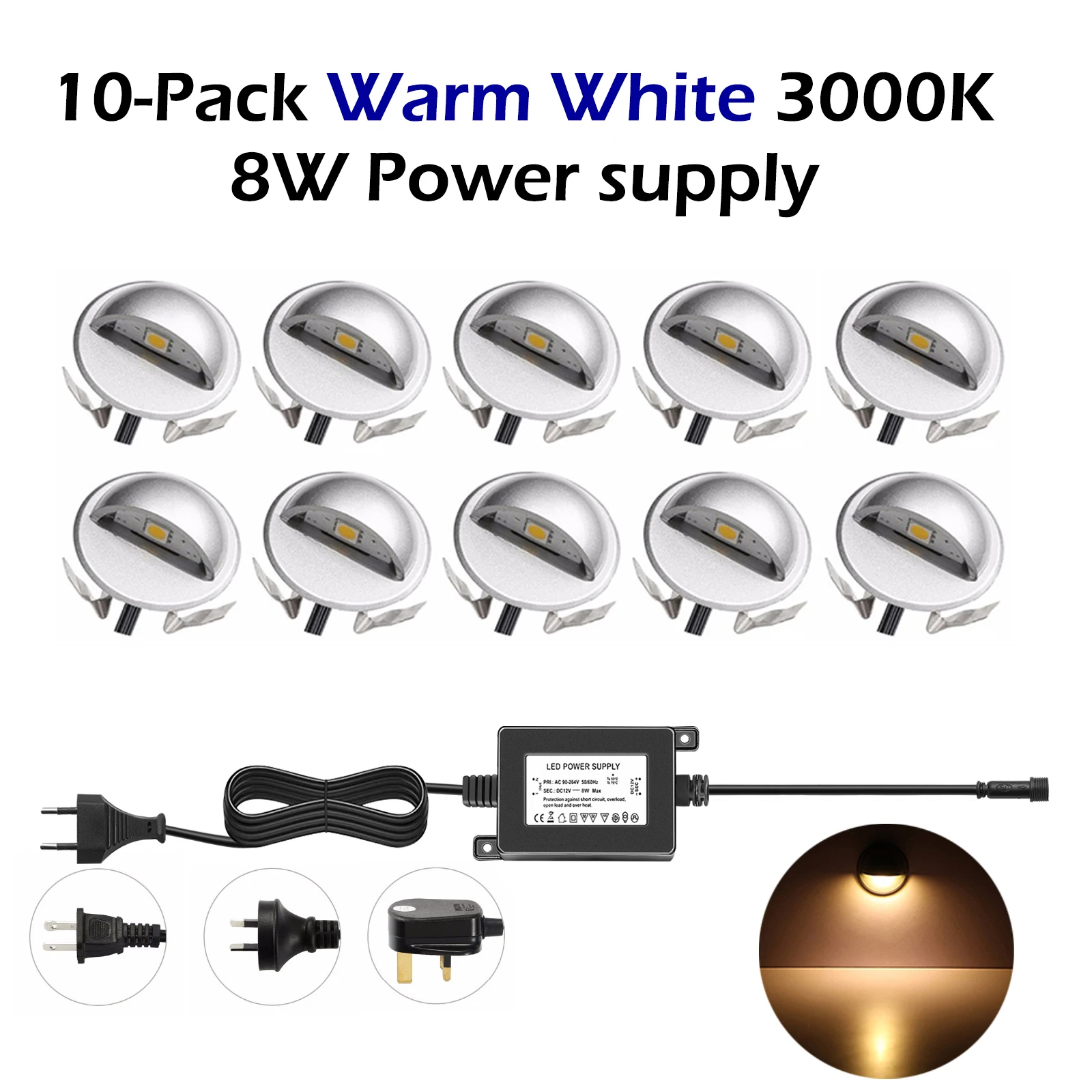 

QACA Низковольтные светодиодные палубные фонари 10/16 шт