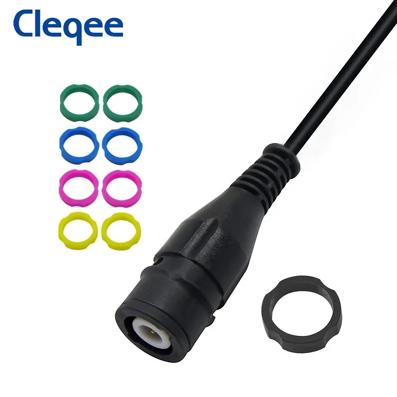 Cleqee P1206 изолированный с BNC на двойной 4 мм безопасный провод для проверки
