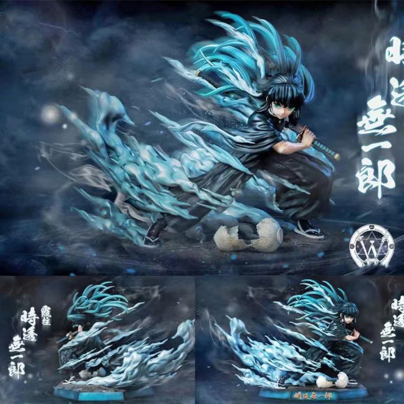 

19cm Anime Demon Slayer Kimetsu No Yaiba Tokitou Muichirou Figure Premium Mist Pillar Action Figurine Collection Model Doll Toys