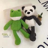 40cm cute panda plush toys kawaii stuff aminal long legged rabbit duck frog elephant plushies gifts toy for children sleepy doll