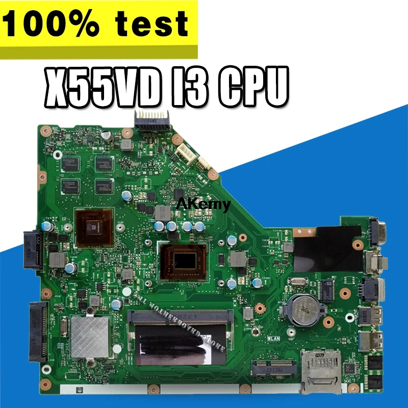

Материнская плата X55VD для Asus X55VDR X55V X55C, материнская плата для ноутбука X55VD, системная плата X55VD, тест материнской платы 100% ОК