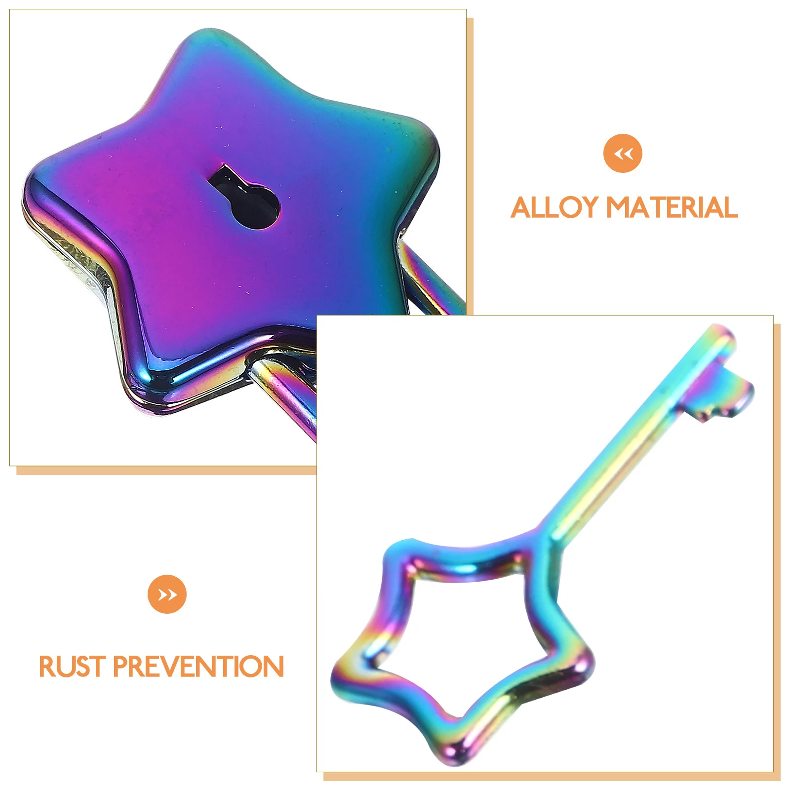 Замок для ноутбука со звездой дневника маленькие замки с ключами декоративные