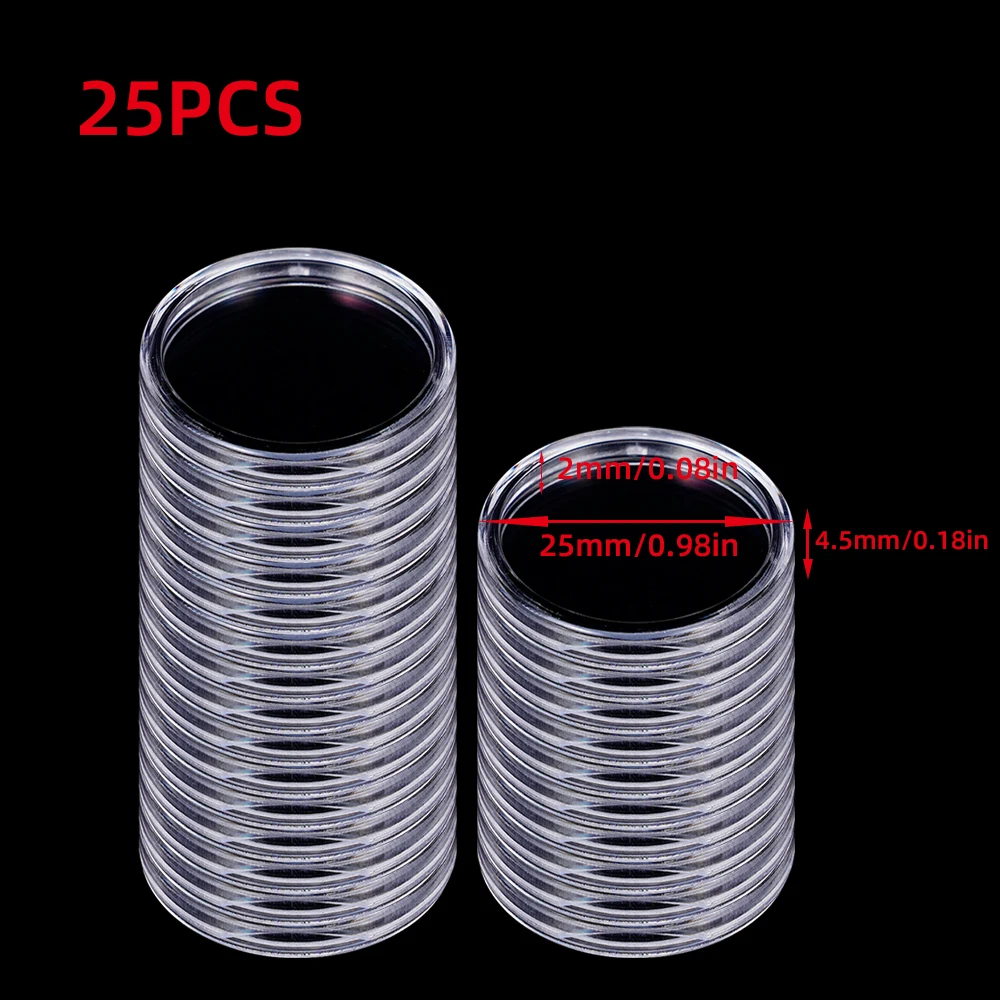 

Прозрачные футляры для монет PS 19-33 мм