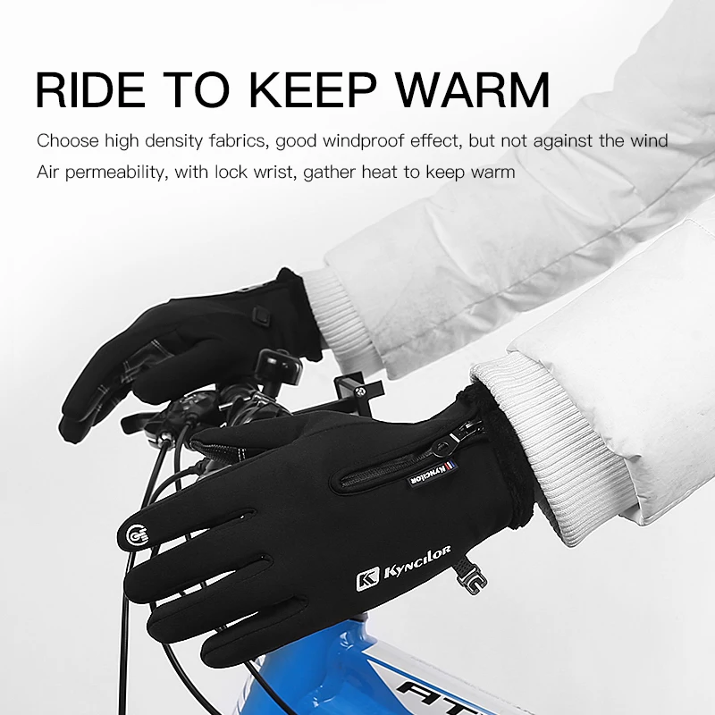 Running Ski Gloves Outdoor Sports Warm Full Finger Touchscreen Gloves Waterproof Non-Slip Gloves For Women Men