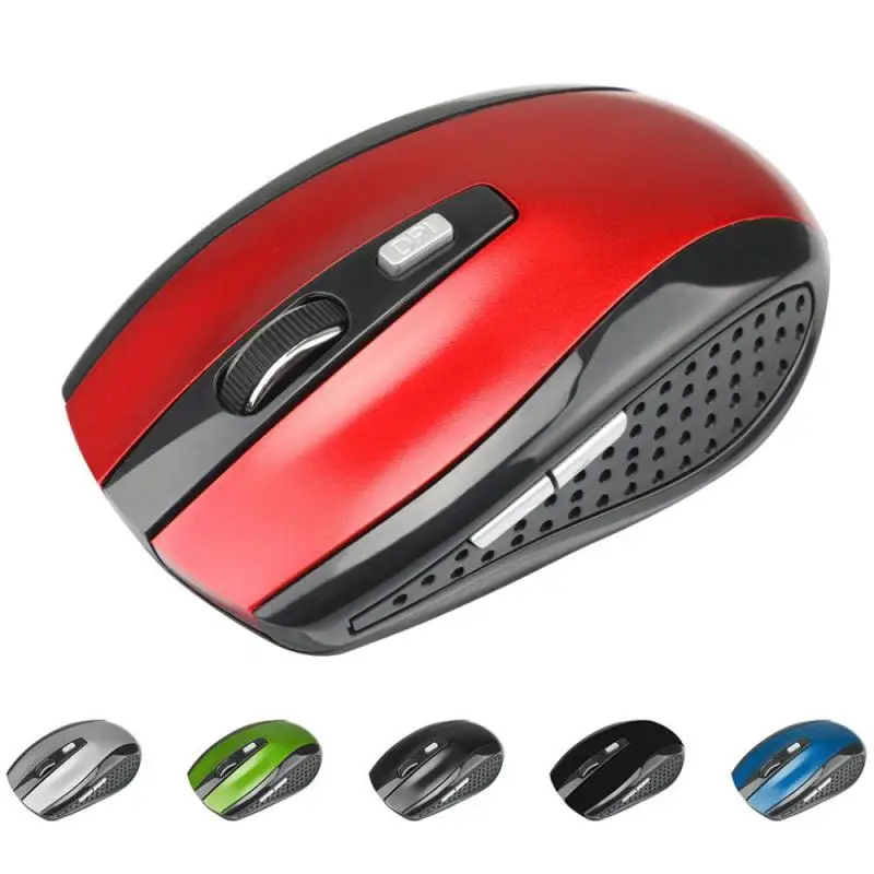 

Adjustable Gamer Mice 1600dpi Computer Mouse 2.4ghz 6 Buttons Optical Wireless Mouse For Laptop Pc With Usb Receiver Ergonomic