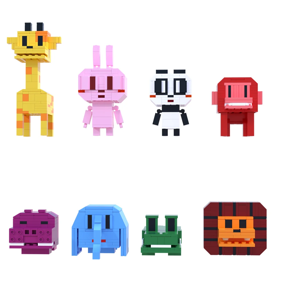 

Конструктор MOC для детей: животные, кролик, панда, жираф