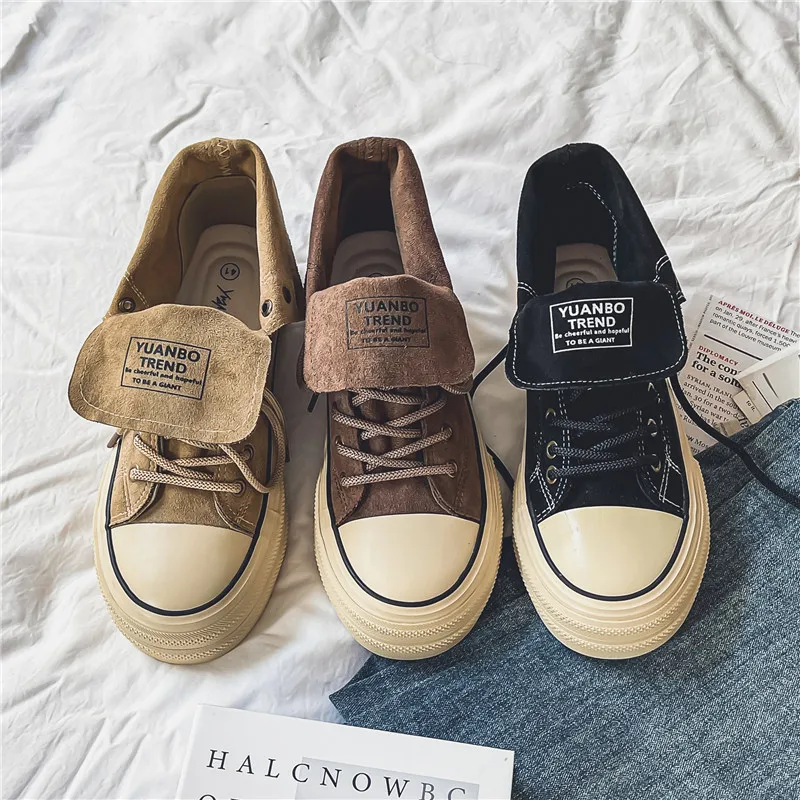 Кроссовки мужские замшевые повседневная удобная обувь на толстой подошве