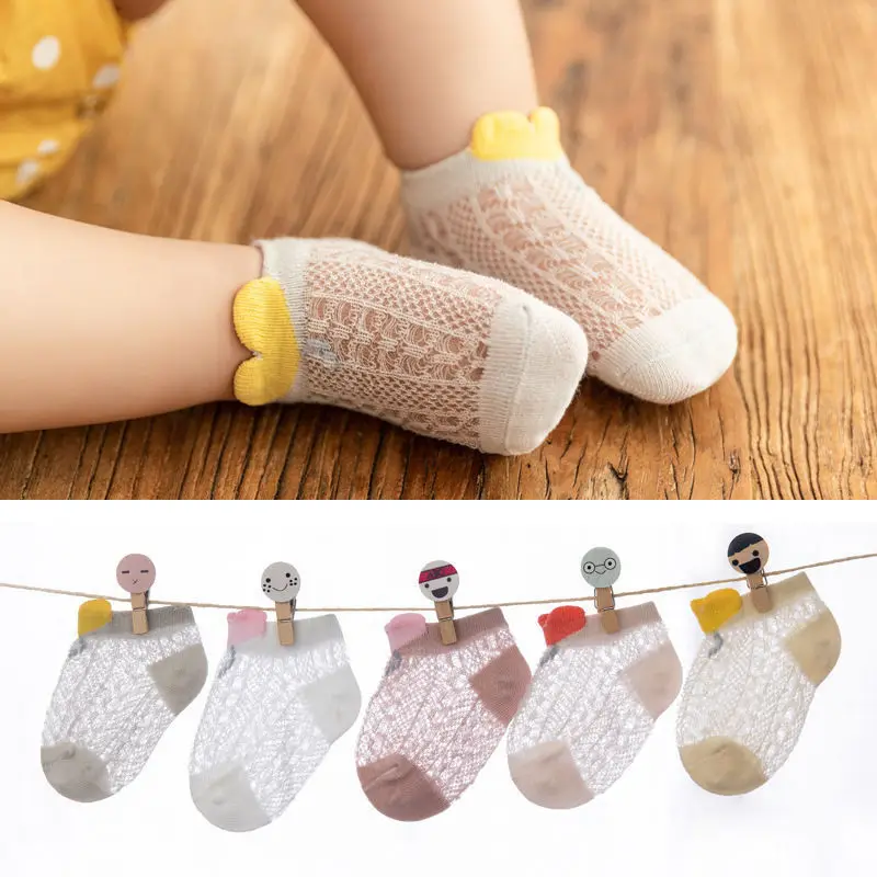 

5Pairs/lot Heart Baby Socks Summer Cotton Solid Colorful Kids Socks Girls Cute Newborn Boys Toddler Sock for Baby