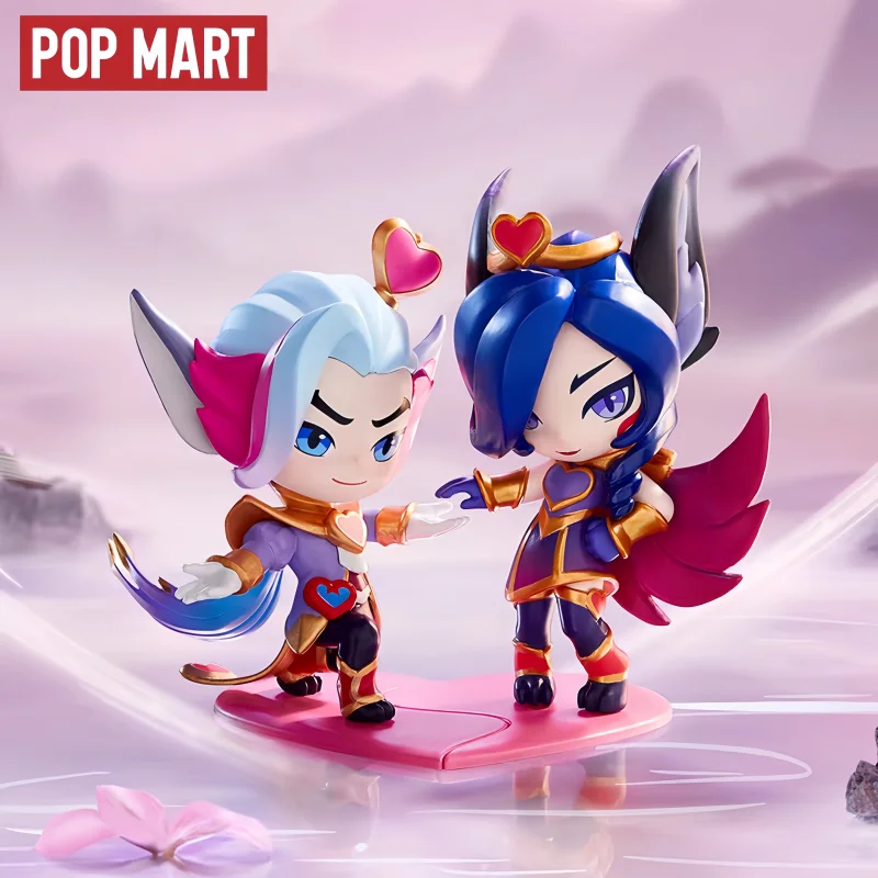 Фото Оригинальная POPMART Teamfight Tactics Little Legend Series, 2-я модная слепая коробка, высококачественные фигурки, украшения, подарки-сюрпризы, игрушки №4