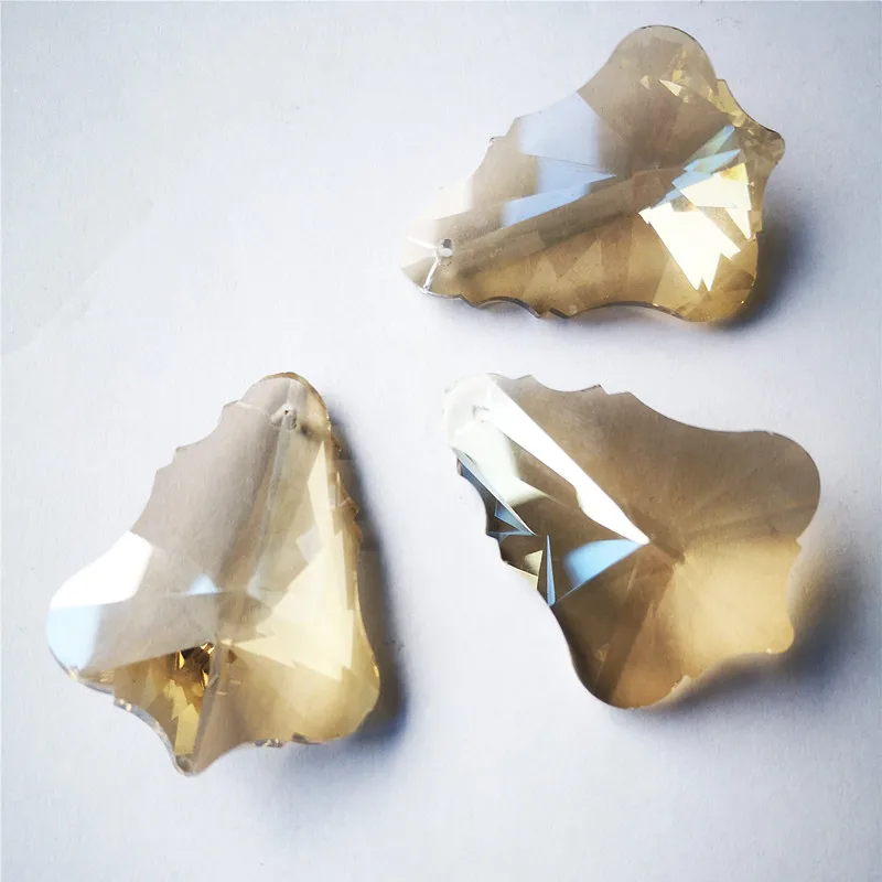 Хрустальные подвески для люстры, коньячного цвета, 10 шт.