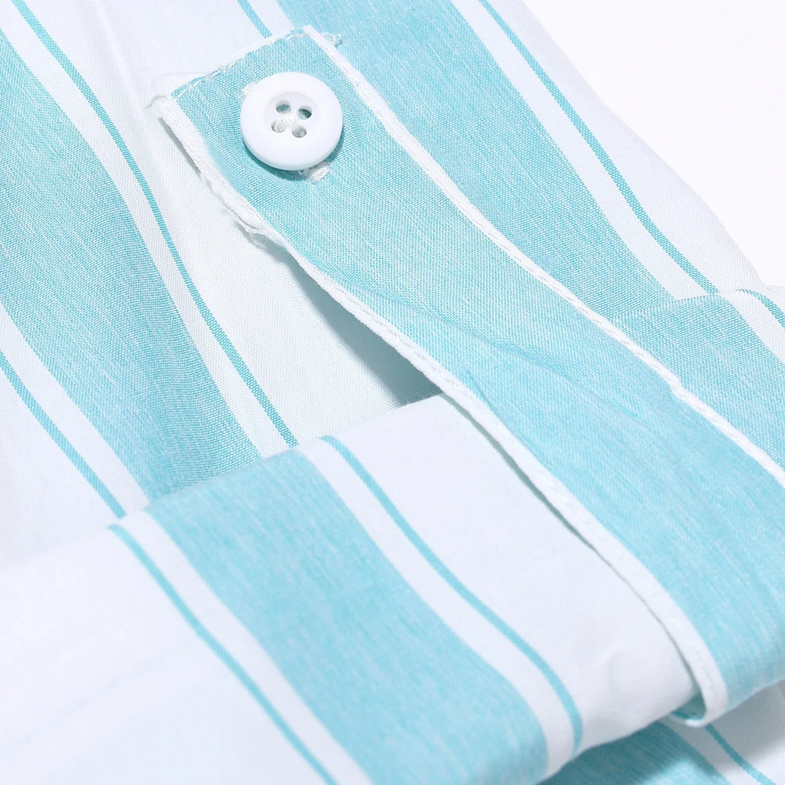 Мужская полосатая рубашка повседневная однобортная пляжная с отложным