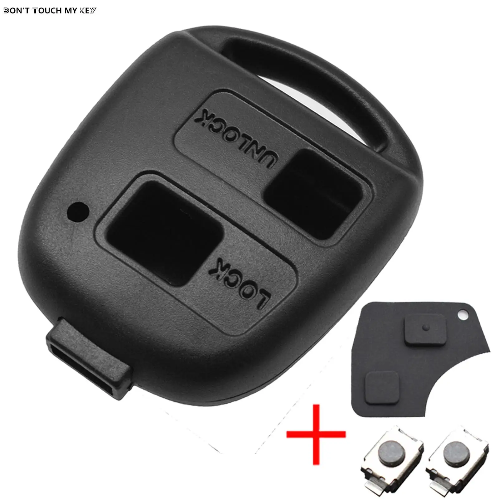

2 Button Key Shell Pad Switches Fob Case For Toyota RAV4 Yaris Prado Corolla Land Cruiser Previa Echo Tarago Alphard Pixis Rush
