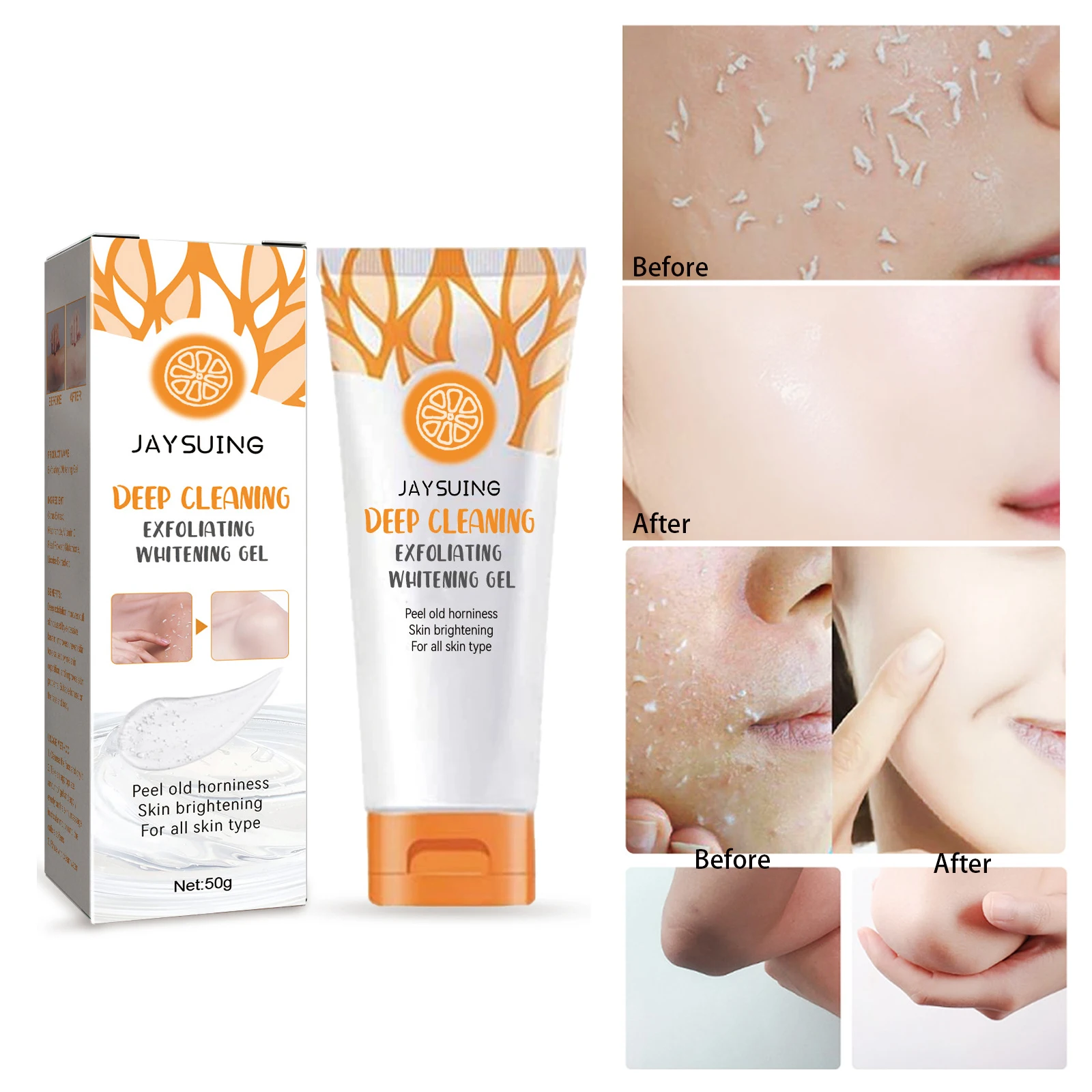 

Facial Body Exfoliating Gel Cream Dead Skin Remover Face Gently Exfoliator Whitening Moisturizing Smooth the skin care