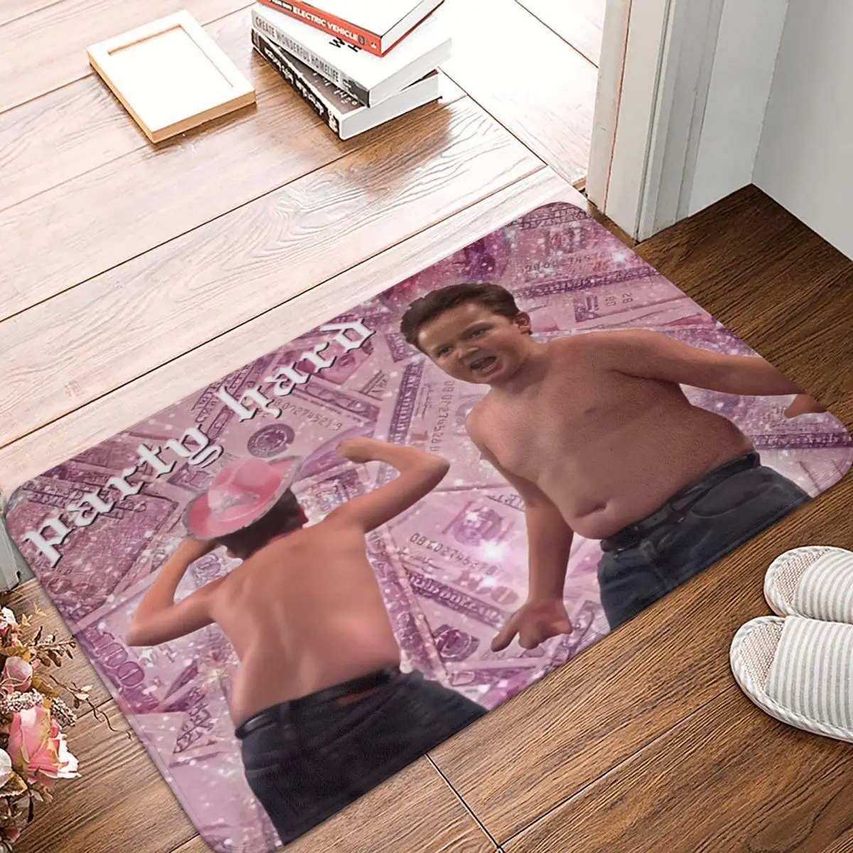 

Gibby Party Hard Doormat Printed Bathroom Living Room Floor Mat Door Floor Rug Carpet Funny Dank Meme Tv Decoration Bath Mat