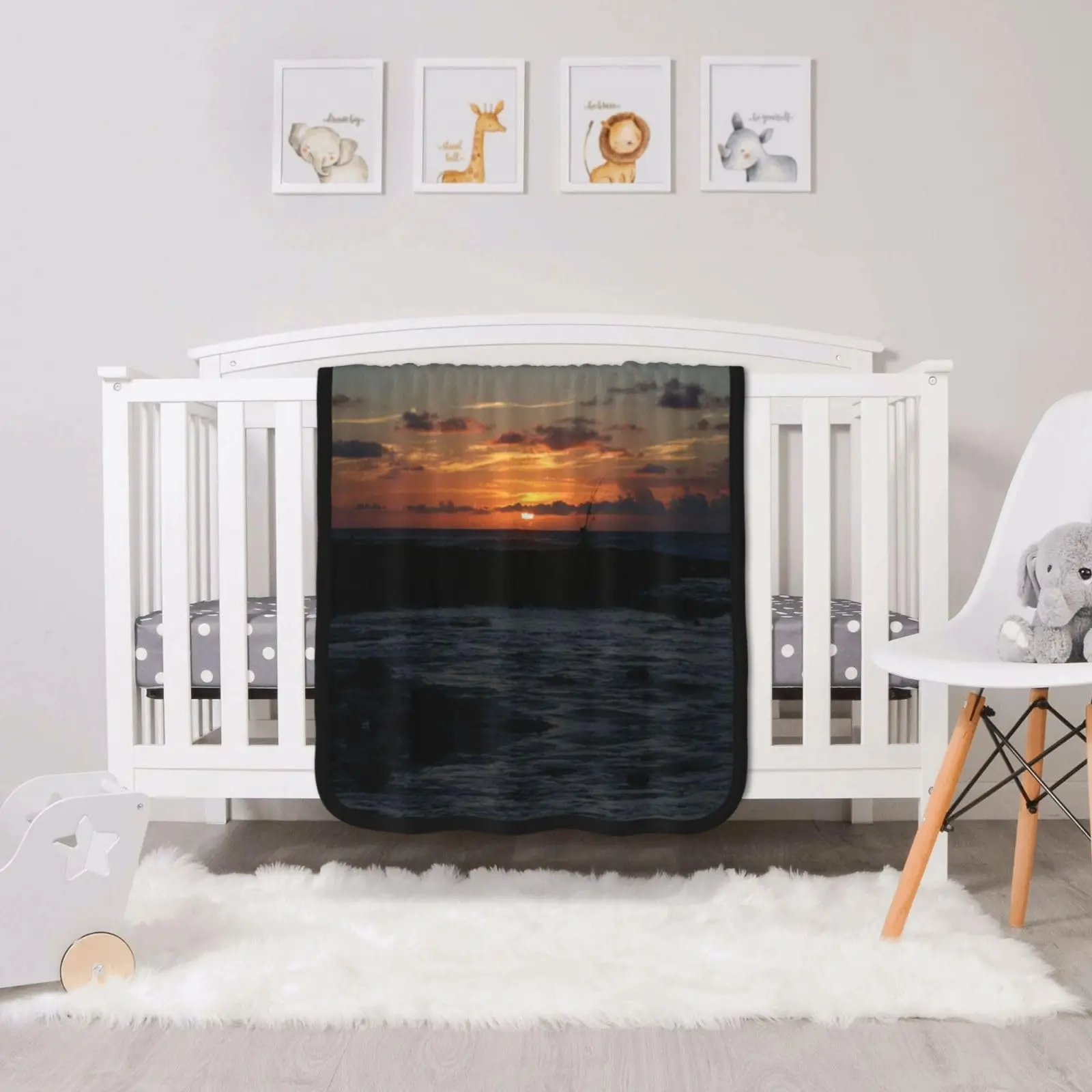 Double-sided Throw Blanket Fluffy Quilt Soft And Cozy Blanke