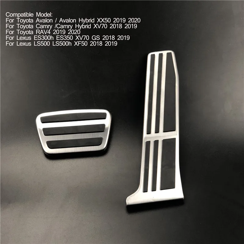 

Накладка на педаль акселератора и гальма AT для Toyota Camry Avalon Lexus ES LS GS UX ES300h ES350 LS500 LS500h 2018 2019