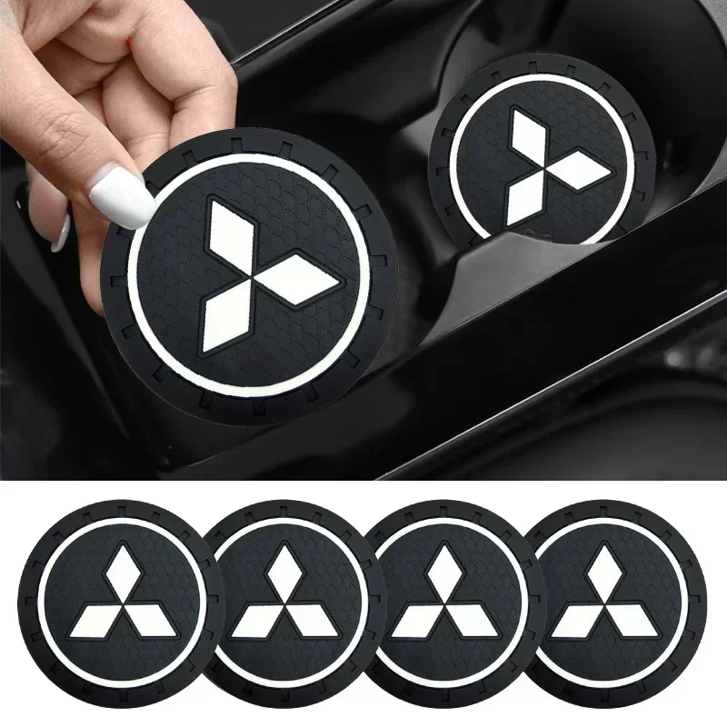 2 шт. автомобильный нескользящий держатель для бутылок подставка Mitsubishi ASX Lancer Pajero