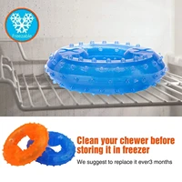 dog cooling chews teether toys summer cooling bite ring ring pet freezable safe teething chew tpr toys toys non toxic resis s6g0