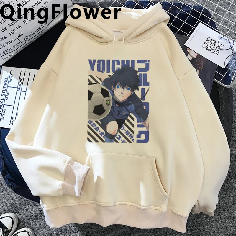

Blue Lock hoodies men aesthetic y2k aesthetic Kawaii Winter tracksuit Hood man graphic pulls