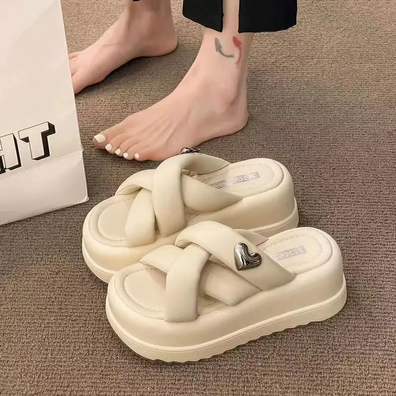 Sandals Summer Women's Slippers Platform Sandals Outdoor Thick Street Beach Slippers Flip Flop Garden Shoes