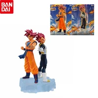 bandai in stock original banpresto dbz ssg vegeta goku figure dokkan battle 7th anniversary figure toys anime figurals brinquedo