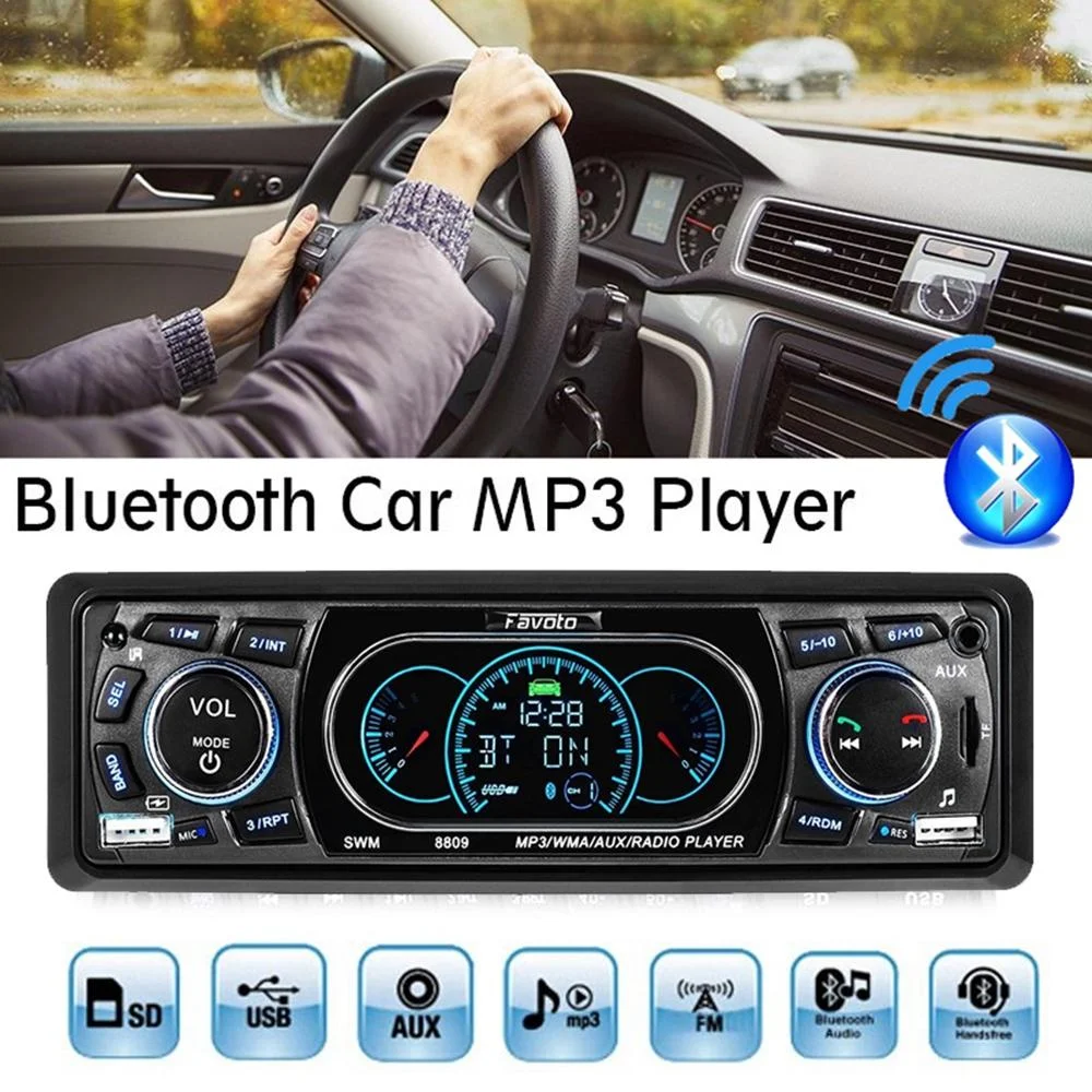 

Car MP5 Player Wireless Digital Media Single-Din in Dash Receivers with SD/USB/AUX-IN/FM Radio Remote Control SWM 8809