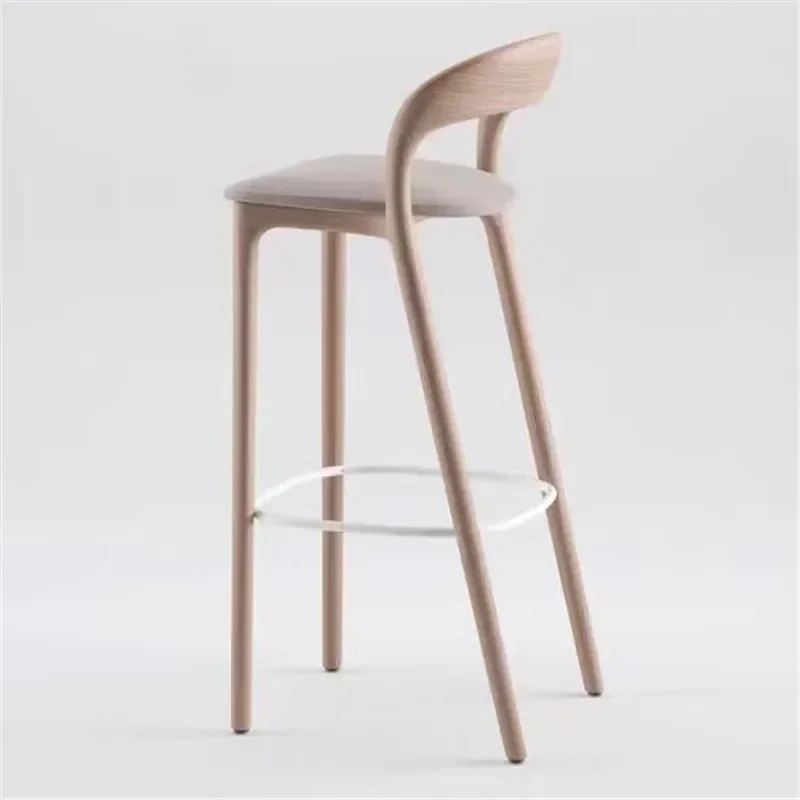 Деревянные стулья для ресепшн современные кожаные кресла в скандинавском стиле