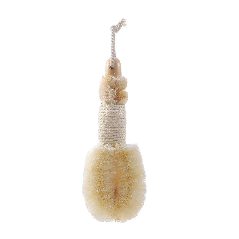 

Bath Brush With Hanging Rope Sisal Bath Brush Massage Brush Promotes Blood Circulation Exfoliating Bathing Cleaning Dry Brushes