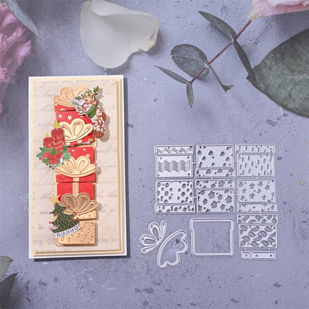 

InLoveArts, рождественские подарки, металлические Вырубные штампы, вырезанные Diy бумаги, фотообои для изготовления карт 2022