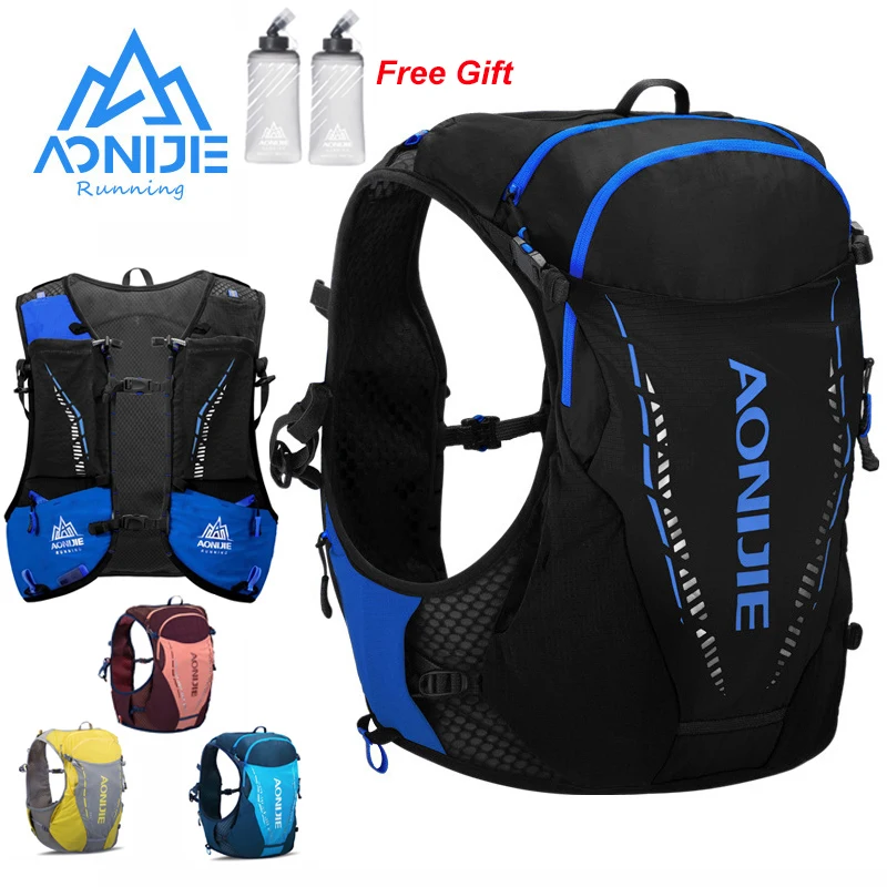 AONIJIE 10L Running Hydration Vest Backpack Men Women Outdoor Sports Bags Trail Marathon Jogging Hiking Backpack With Water Bag