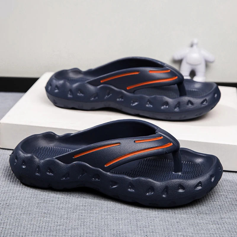 Мужские Пляжные шлепанцы на платформе размеры 39-46