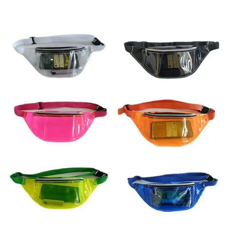 

Waist Bag Women's Bag Pvc Transparent Single Shoulder Messenger Bag Outdoor Sports Waterproof chest bag Fanny Pack Purse Pochete