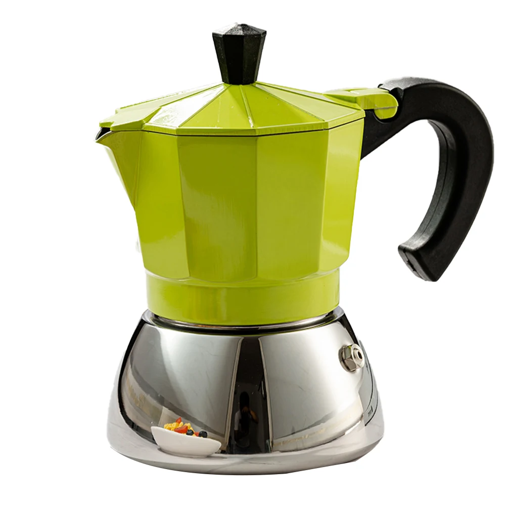 

120ml Mocha Coffee Maker Aluminum Italian Espresso Stovetop Mocha Pot 3 Cups Latte Coffee Brewer Kitchen Accessories Coffeeware