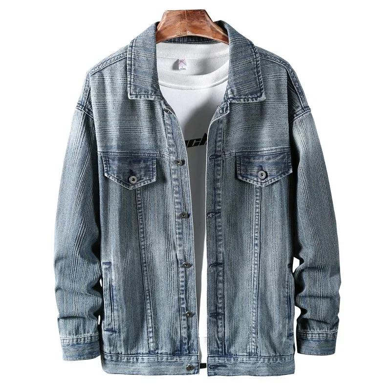 Модная мужская весенняя повседневная куртка свободного покроя универсальный