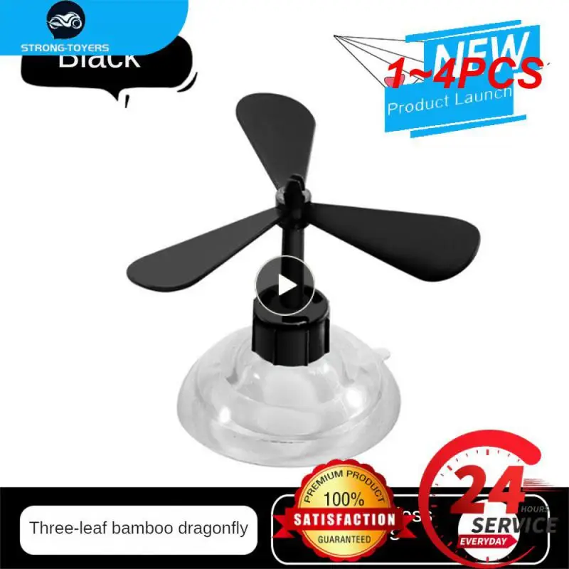 

1~4PCS Helmet Bamboo Dragonfly Toy Motorcycle Helmet Suction Cup Decoration Fan Propeller Modeling Accessories
