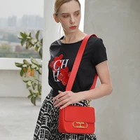 chch 2022 fashion 100 cow leather solid color luxury shoulder handbags female women handbags