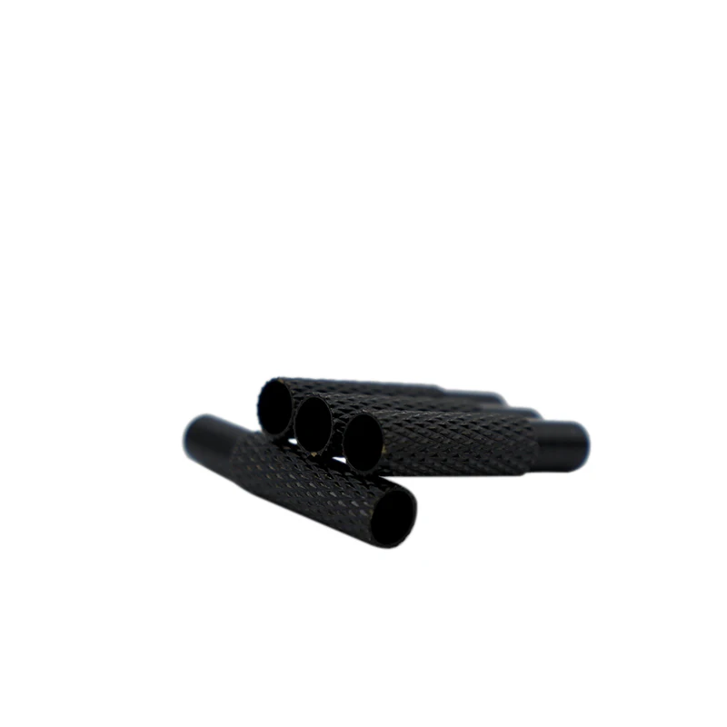 Coolstring 20pcs/pck Bulk/Wholesale 25*5MM Athlete Lacets Special Type Black Metal Tips Sport Ropes Grid Pattern Warhead Aglets