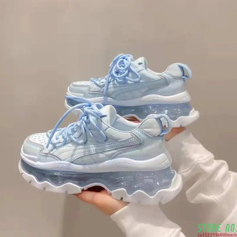 

Женские массивные кроссовки, Новинка лета 2022, дизайнерские теннисные кроссовки на толстой подошве, модные кроссовки на платформе, женская п...