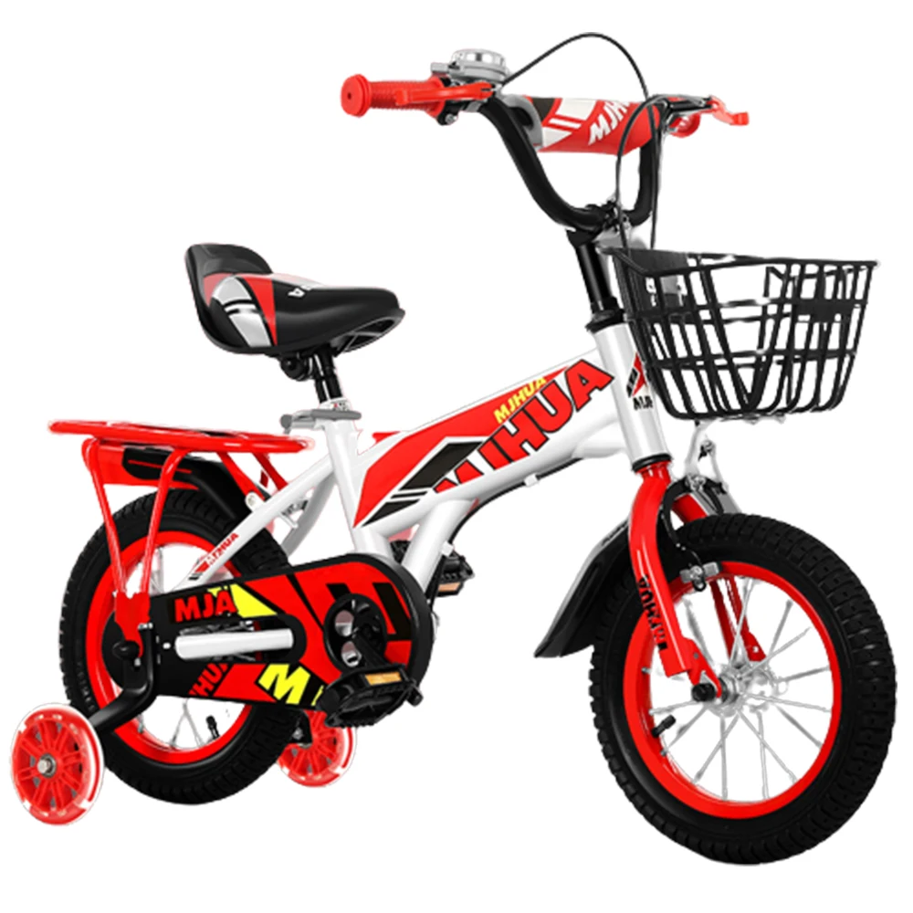 

Children Bicycle With Auxiliary Wheels Bike 14\16\18\20 Inches With Rear Seat Light Sensitive Pushbike