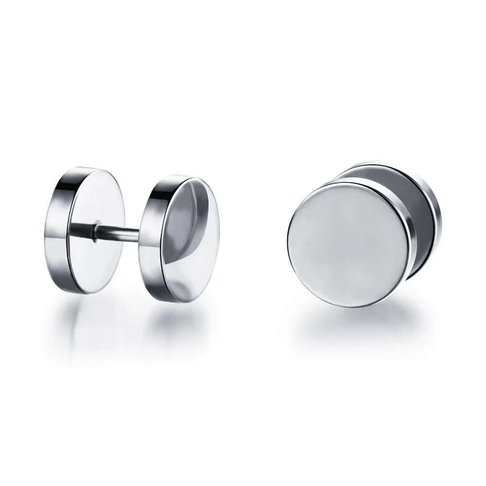 DARHSEN Unisex Women men Stud Earrings boy/girl Fashion Jewelry white Black gold color 316L Stainless Steel GE299 | Украшения и