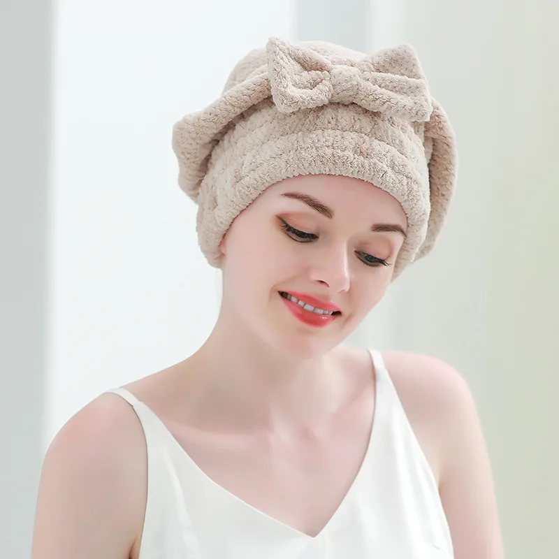 

Полотенце для ухода за волосами из микрофибры, шапочка с эластичной резинкой, супервпитывающее полотенце для волос, оберточная сушилка для волос для женщин, аксессуары для ванной комнаты