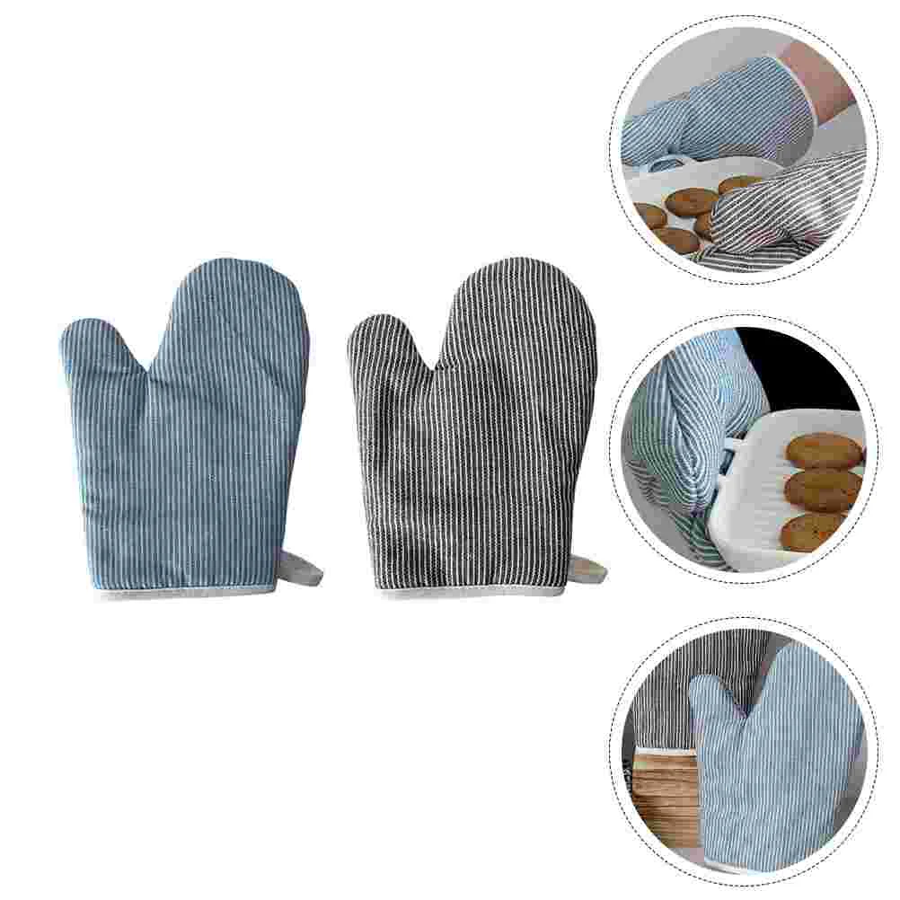 

Oven Gloves Heat Mittens Mitts Kitchen Mitt Baking Resistant Insulation Pot Anti Christmas Set Cotton Holder Glove Pan Pad Proof