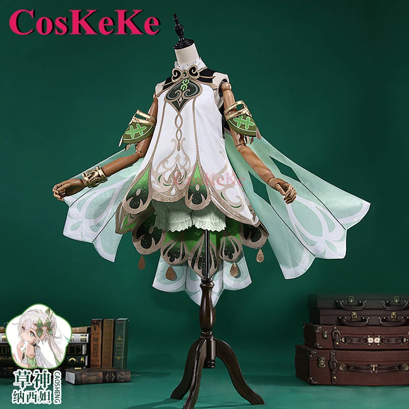 CosKeKe Nahida Косплей Аниме Игра Genshin Impact Костюм Милая Изящная Униформа Платье Женская
