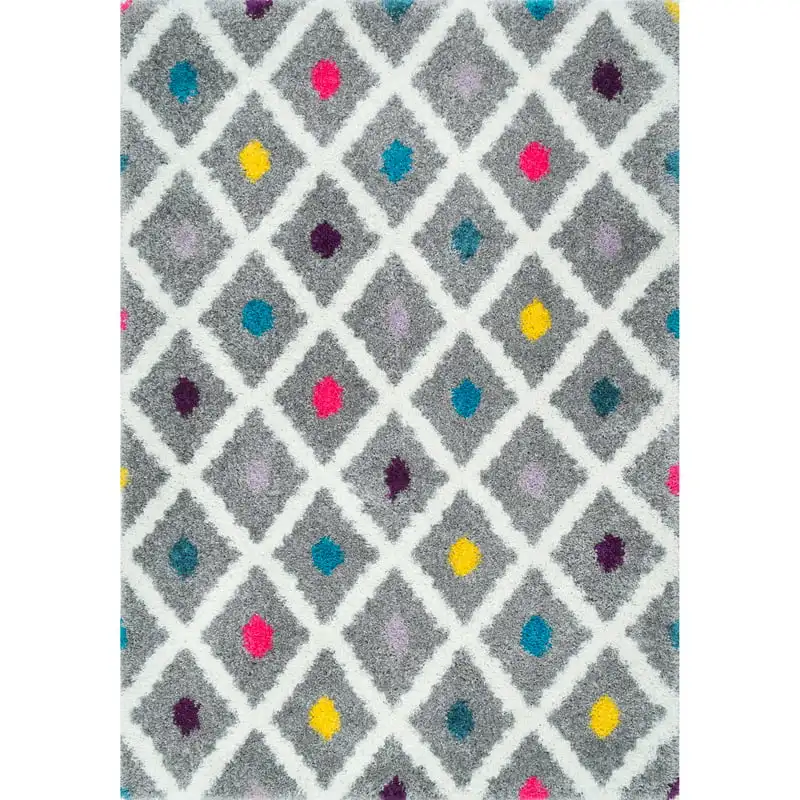 

Trellis Shag Area Rug, 7' 10" x 10', Multi