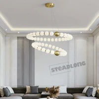 modern led ceiling chandeliers all copper pendant lamp for living room bedroom magic beans hanging light lustre decor fixtures