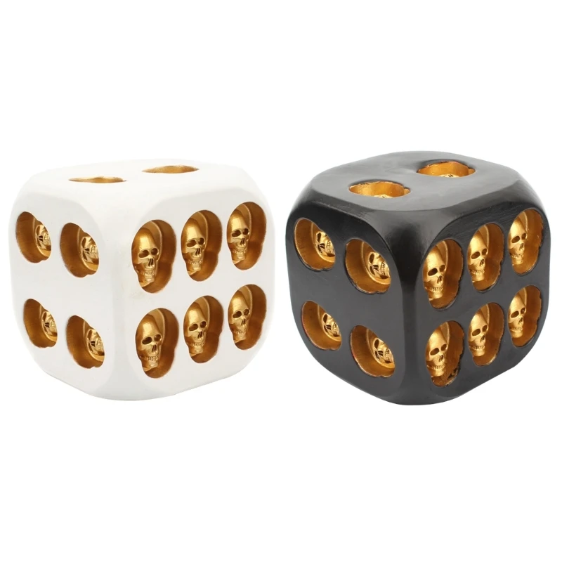 

Halloween Skull Skeleton Face Game Resin 6 Sided Board Game