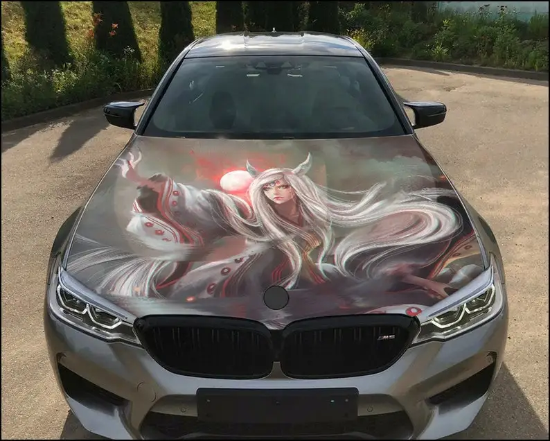 

Car Hood Wrap Fantasy Anime Vinyl Sticker Full Color Decal fit any car
